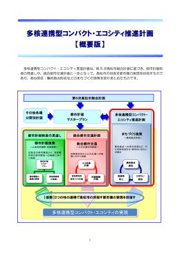 多核連携型コンパクト・エコシティ推進計画【概要版】（PDF