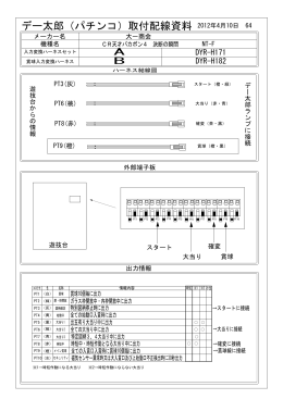 デー太郎（パチンコ）取付配線資料