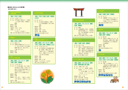 地域にあるなじみの場所の一覧表