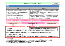 構成 資料5 検討委員会における議論ととりまとめの骨子（素案