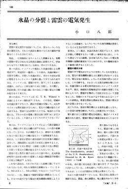 雷雲の電気発生の原因については, 昔からいろいろな 説が提出され