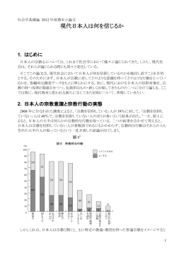 現代日本人は何を信じるか