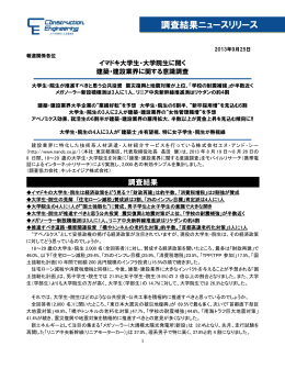 イマドキ大学生・大学院生に聞く 建築・建設業界に関する意識調査