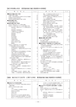 【組合単体開示項目 農業協同組合施行規則第204条関係】 【連結（組合