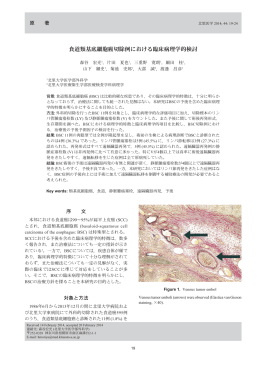 食道類基底細胞癌切除例における臨床病理学的検討