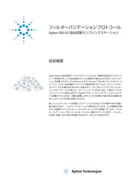 フィルターバリデーションプロトコール - Agilent Technologies