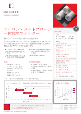 ナイロン・メルトブローン 一体成型フィルター