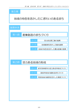 第5章 地域の特色を活かしたにぎわいのあるまち