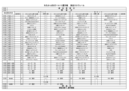 牛久かっぱカラーコート選手権 試合スケジュール