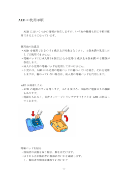 AEDの使用方法