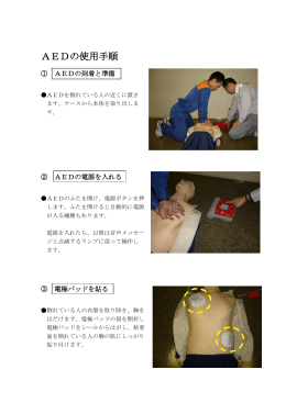 AEDの使用手順