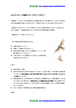 山口キツネ・ハト模倣テスト（YFPIT）（120517）