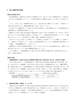 6 婦人保護対策の推進