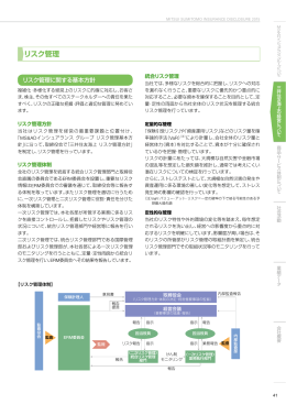 リスク管理 - 三井住友海上火災保険