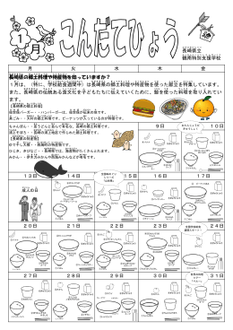 長崎県 の郷土 料理 や特産物 を知 っていますか？ 1月 は、（特 に、学校