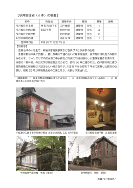 登録有形文化財 今井家住宅（PDF/245KB）