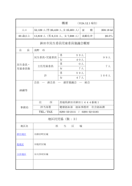鉾田市 - 茨城県民生委員児童委員協議会