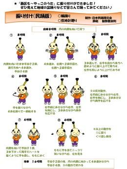 「西区もーやっこのうた」振り付け（民踊版）図解 (PDF形式, 454.99KB)