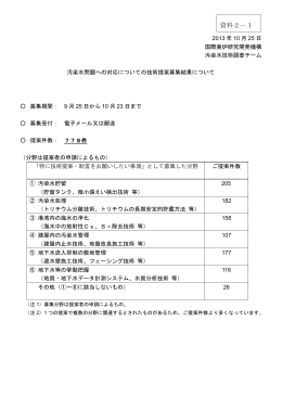 【資料2】技術公募の整理・分類について