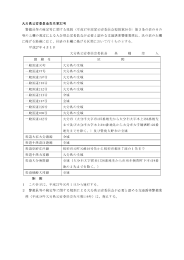 大分県公安委員会告示第32号 警備員等の検定等に関する規則（平成17