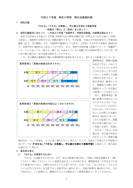 学校努力点 - 明正小学校