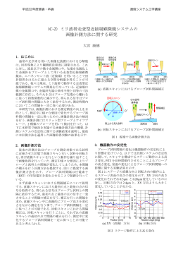 （C-2）ミリ波帯走査型近接場顕微鏡システムの 画像計測方法に関する研究
