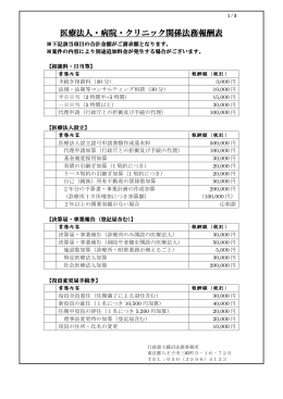 報酬額 - 行政書士藤沼法務事務所