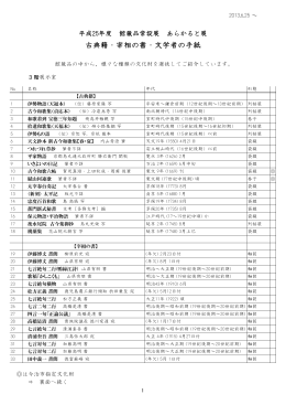 古典籍・宰相の書・文学者の手紙