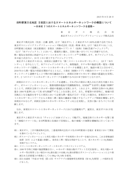 田町駅東口北地区 Ⅱ街区におけるスマートエネルギー