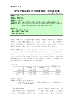研究成果報告書 - KAKEN - 科学研究費助成事業データベース