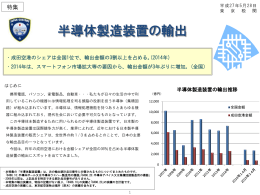 半導体製造装置の輸出