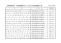 豊平区不在施設一覧（PDF：46KB）