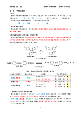 2－2．中和と滴定