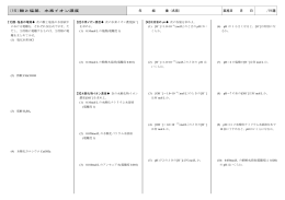 〔15〕酸と塩基，水素イオン濃度 年 組 番（名前） 実施日 月 日 /19 題