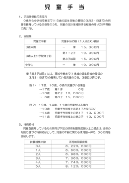 児 童 手 当