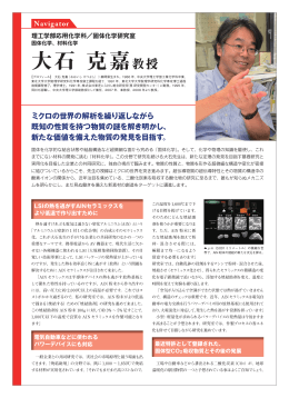 大石 克嘉教授