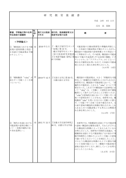 研究業績