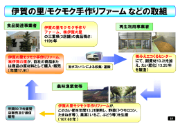 伊賀の里/モクモク手作りファームなどの取組