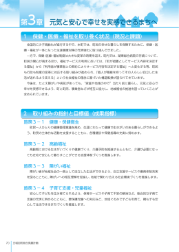 第3章 元気と安心で幸せを実感できるまちへ