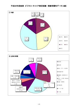 平成26年度後期 ビジネス・キャリア検定試験 受験者属性データ（2級）