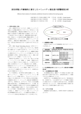 居住形態と年齢属性に着目したコミュニティ満足度の影響