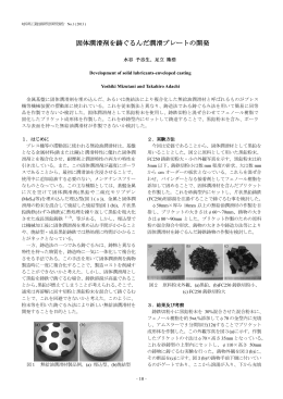 固体潤滑剤を鋳ぐるんだ潤滑プレートの開発