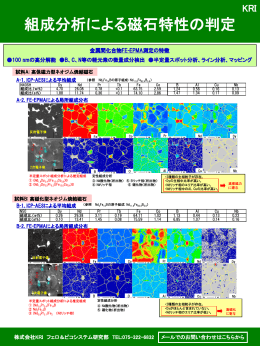 組成分析による磁石特性の判定