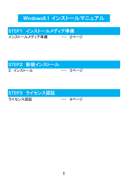 Windows8.1(新規インストール)