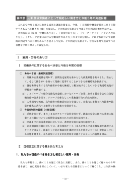 第3部 JR関係労働者にとって相応しい働き方と今後5年の到達
