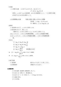 対数の定義･公式はこちら