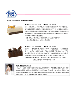 ショコラティエール 斉藤美穂氏監修