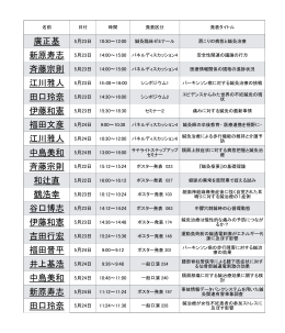 廣正基 新原寿志 5月23日 斉藤宗則 5月23日 江川雅人 5月23日 田口