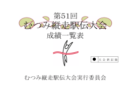 第51回むつみ縦走駅伝大会成績一覧 [PDFファイル／4.07MB]