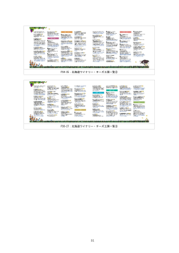 P24-25：北海道ワイナリー・チーズ工房一覧② P26